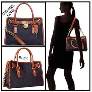 Michael Kors Bags | Authentic Denim Blue Michael Kors Handbag | Poshmark